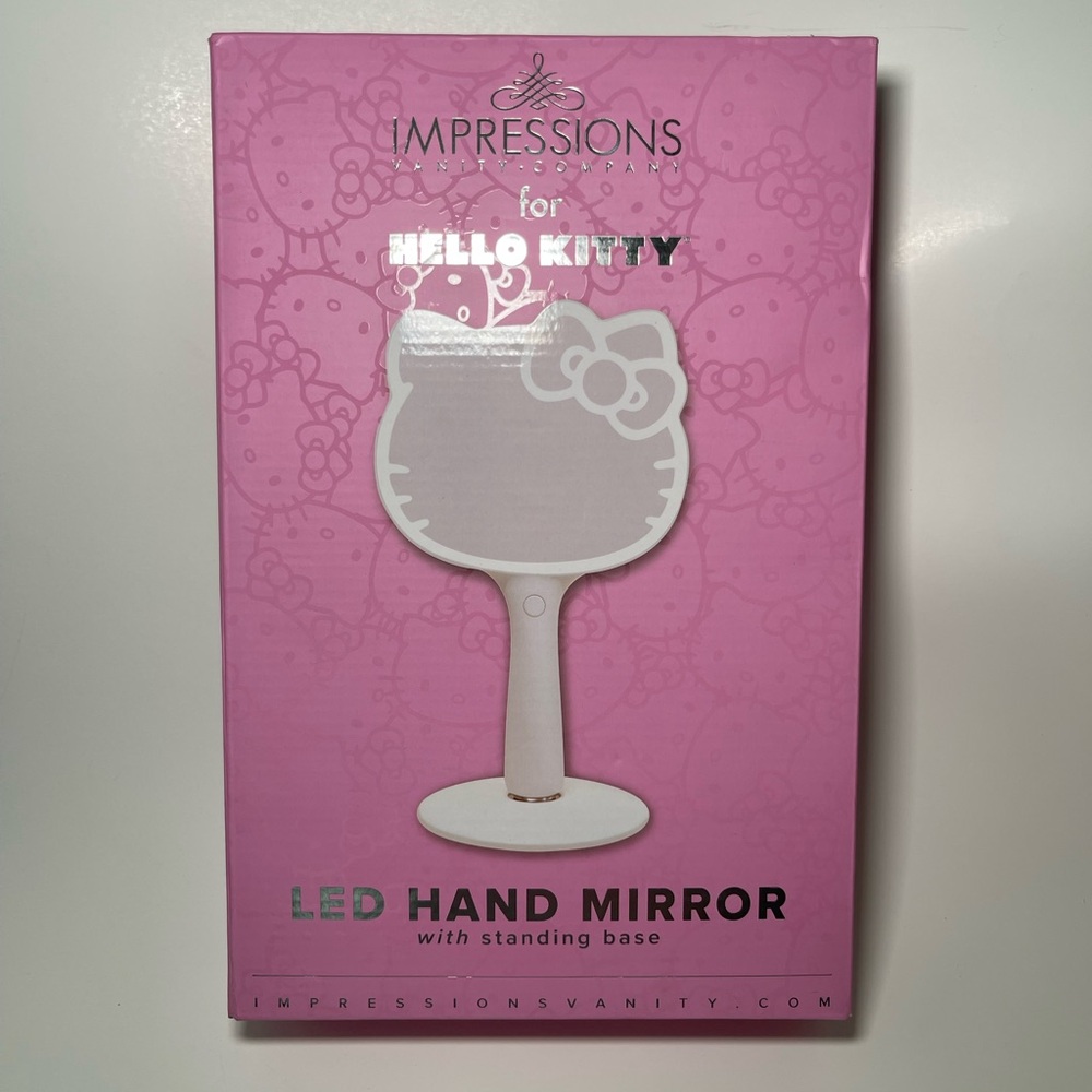 Impressions Hello Kitty LED Hand Mirror - White